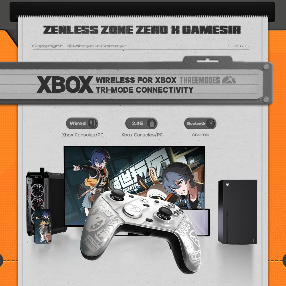 GameSir G7 Wireless Controller for Xbox & PC | Ergonomic Design, Hall Effect Joysticks, Precision Trigger, Customizable Back Buttons & RGB Lighting – Professional Gaming Controller - Image 7