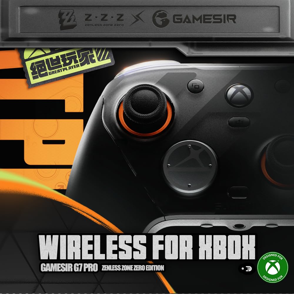 GameSir G7 Wireless Controller for Xbox & PC | Ergonomic Design, Hall Effect Joysticks, Precision Trigger, Customizable Back Buttons & RGB Lighting – Professional Gaming Controller - Image 3