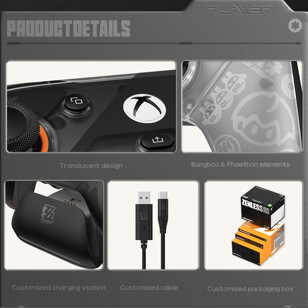 GameSir G7 Wireless Controller for Xbox & PC | Ergonomic Design, Hall Effect Joysticks, Precision Trigger, Customizable Back Buttons & RGB Lighting – Professional Gaming Controller - Image 6