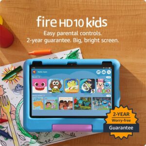 Amazon Fire HD 10 Kids Pro Tablet | 10.1'' 1080p Full HD Display, 32GB Storage, Parental Controls, 1-Year of Amazon Kids+, and Kid-Proof Case – Ages 6-12
