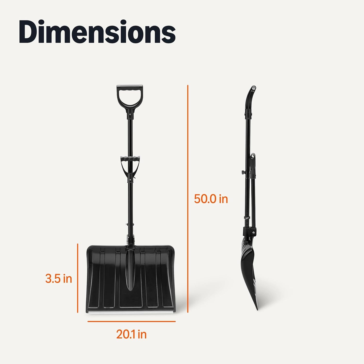 Amazon Basics Snow Shovel, 50 inch,1-Pack - Image 5
