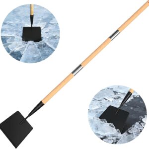 Wooden Handle Ice Scraper&Chopper for Driveway Sidewalk