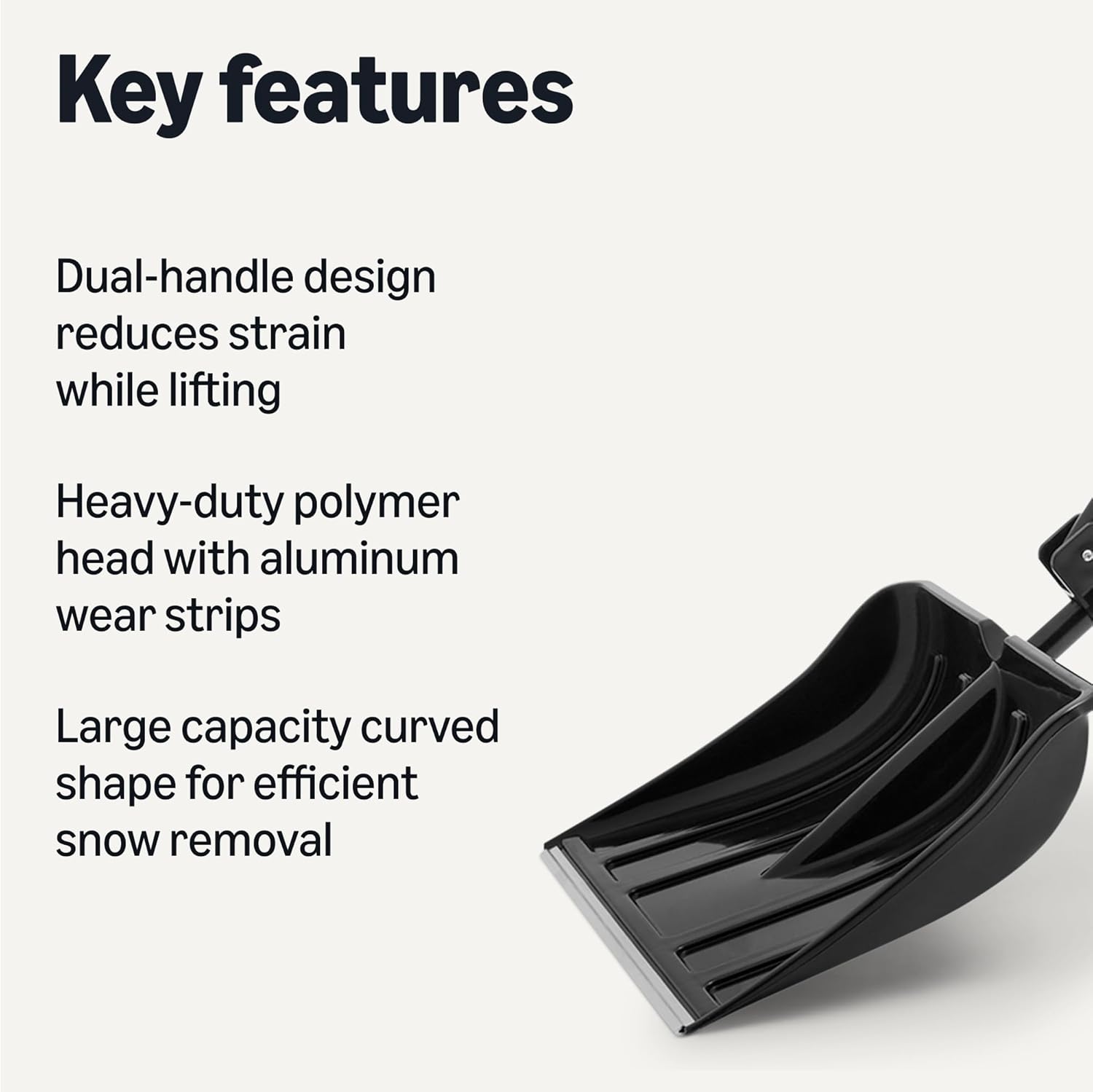 Amazon Basics Snow Shovel, 50 inch,1-Pack - Image 2